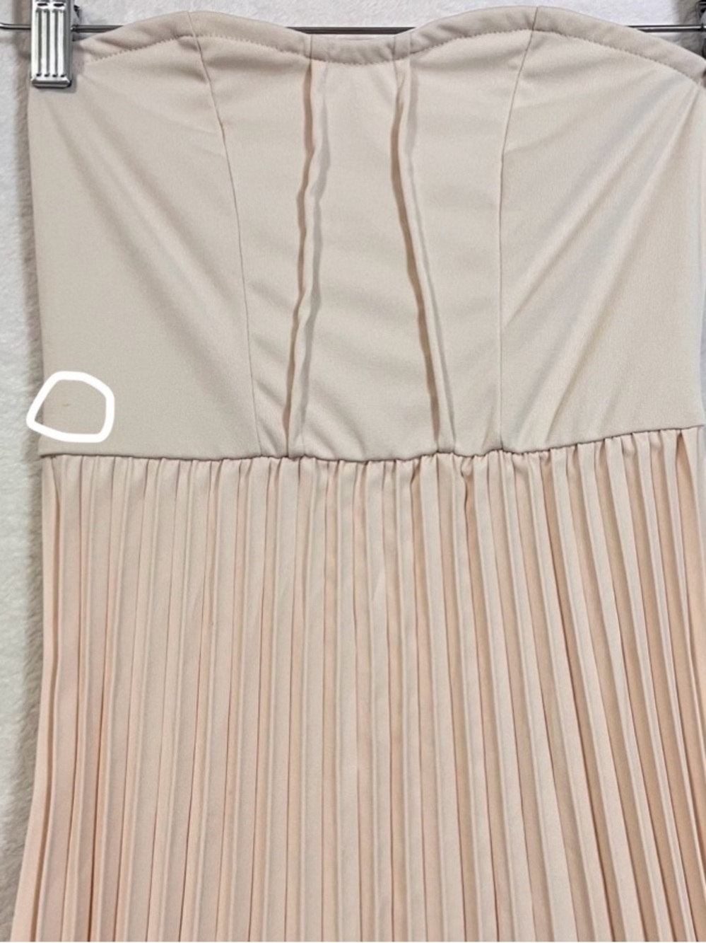 SHEIN Elegant Pleated Strapless Dress Size XS US Size 2 - Picture 4 of 11